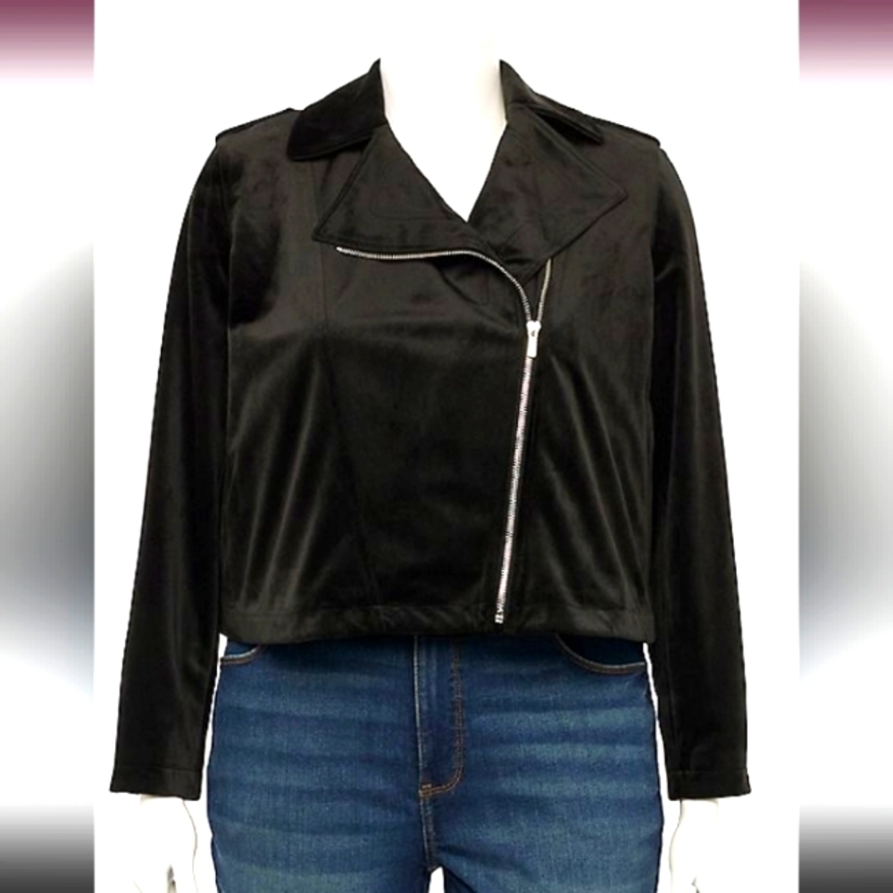LC Lauren Conrad Women's Motorcycle Jacket    Size 3X    NWT Black